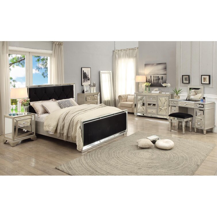 Ashley upholstered deals sleigh bed